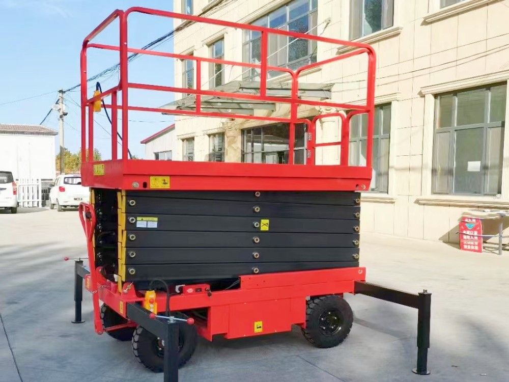 自行走剪叉式液壓維修平臺、登高車、升降機(jī)廠家品牌