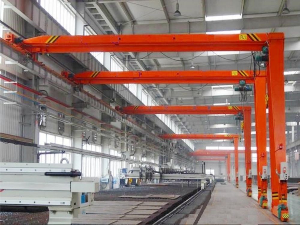 山東龍門吊、BMH型1~20噸半腿單梁門式起重機、半腿門機