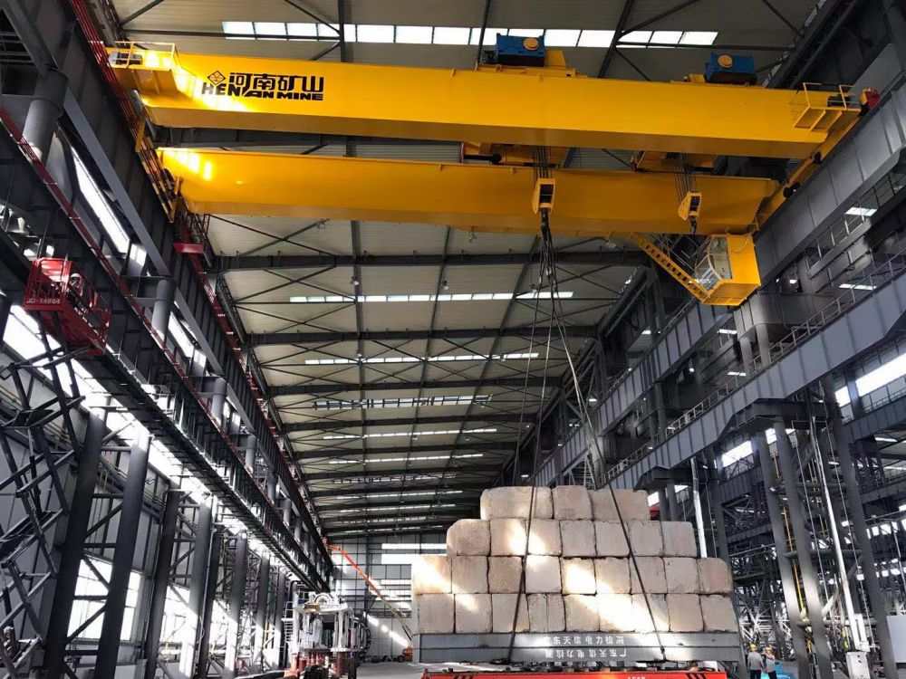 山東起重機、泰安起重機廠家供貨橋式起重機、橋吊