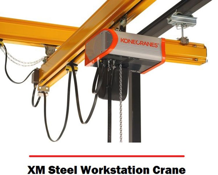 125kg科尼KONE電動(dòng)葫蘆配KBK輕軌吊單梁起重機(jī)