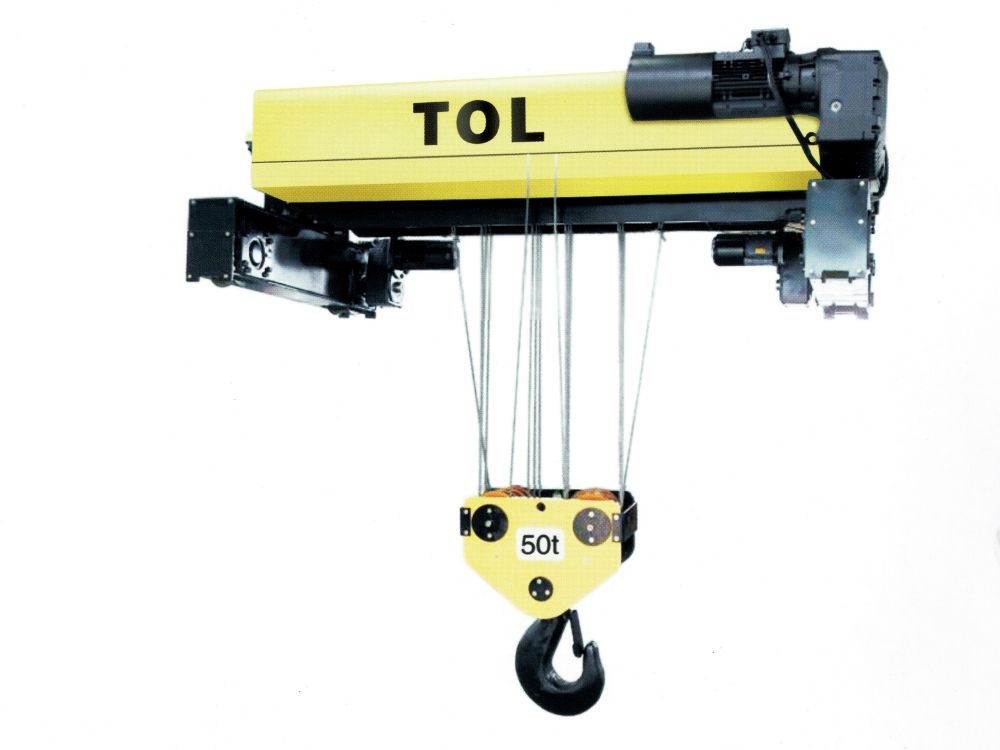 SHPZ50T歐式雙梁鋼絲繩電動葫蘆 SHPZ50T歐式雙梁鋼絲繩電動葫蘆