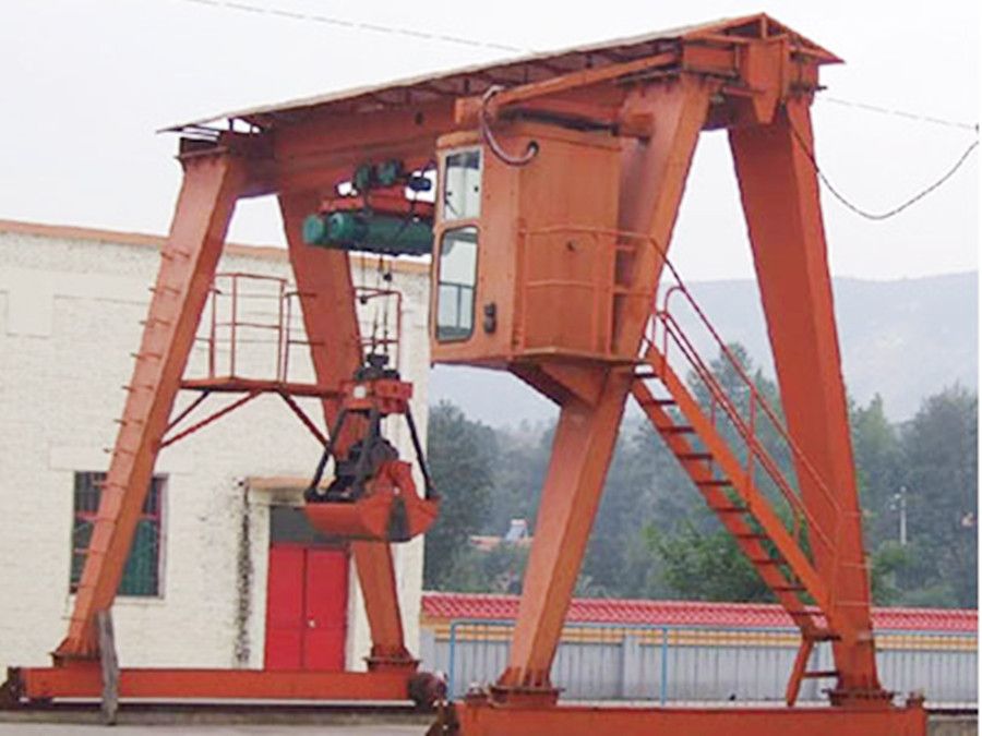 呼和浩特起重機械、電動單梁抓斗門式起重機