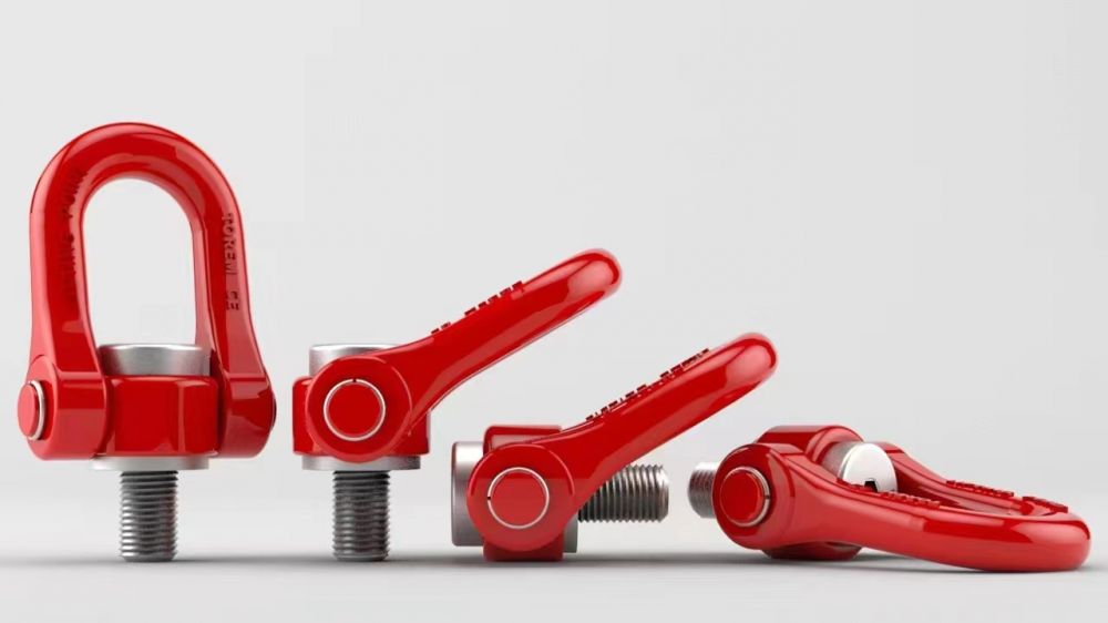 特爾姆萬(wàn)向旋轉(zhuǎn)吊環(huán)M24載重4.5噸U型360度吊耳特爾姆吊裝環(huán)