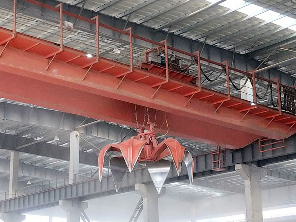 陜西咸陽抓斗橋式起重機、抓斗吊機、抓斗天車廠家銷售、安裝維修