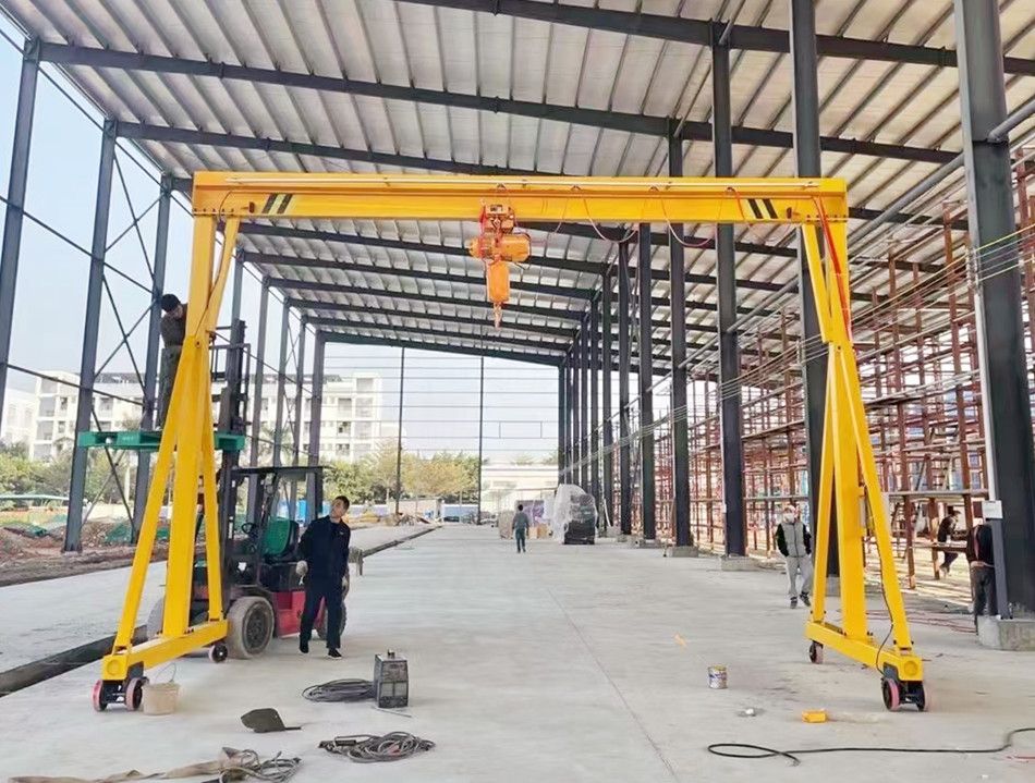 駐馬店龍門架、手推龍門吊、手動門式起重機廠家銷售