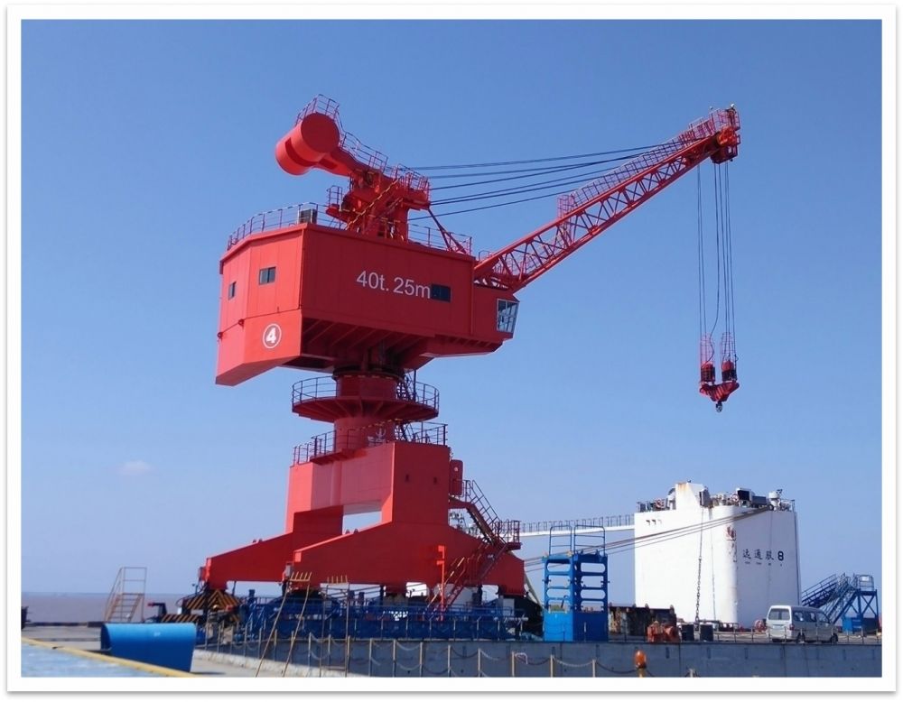 南通中遠(yuǎn)重工Q4025吊鉤/電磁兩用門座機(jī)