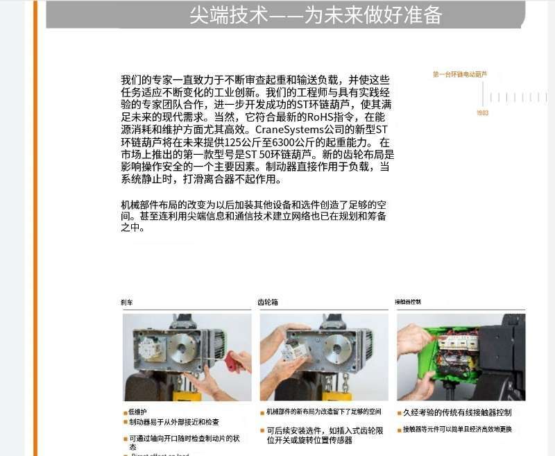 CraneSystems 新型ST環(huán)鏈葫蘆