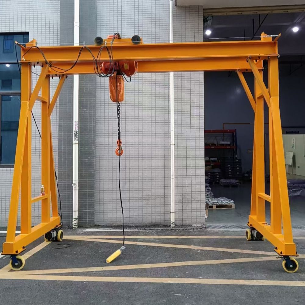 無軌電動雙梁小龍門、無軌自行走門式起重機