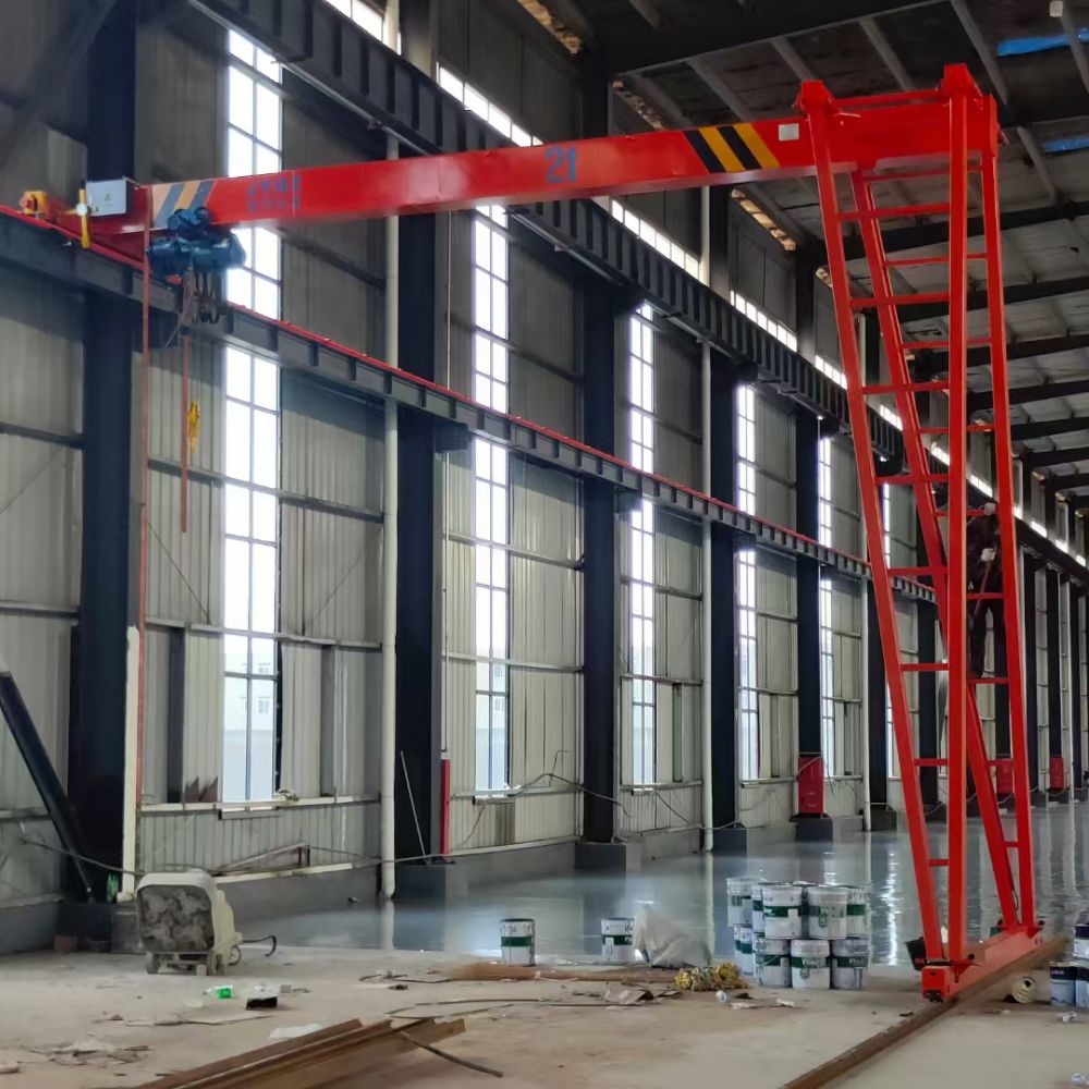 半腿龍門吊、MHB型半腿門式起重機、單支腿龍門吊