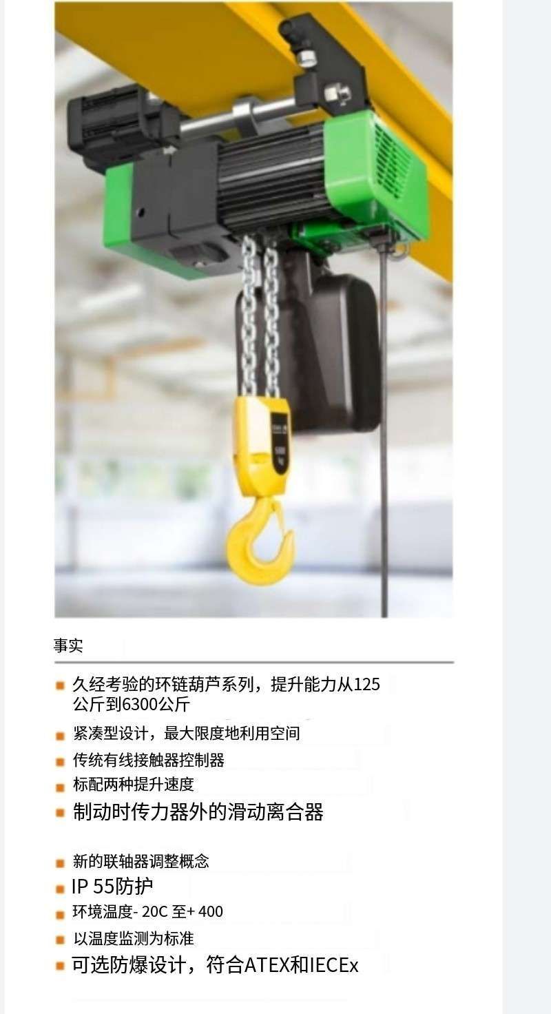 CraneSystems 新型ST環(huán)鏈葫蘆