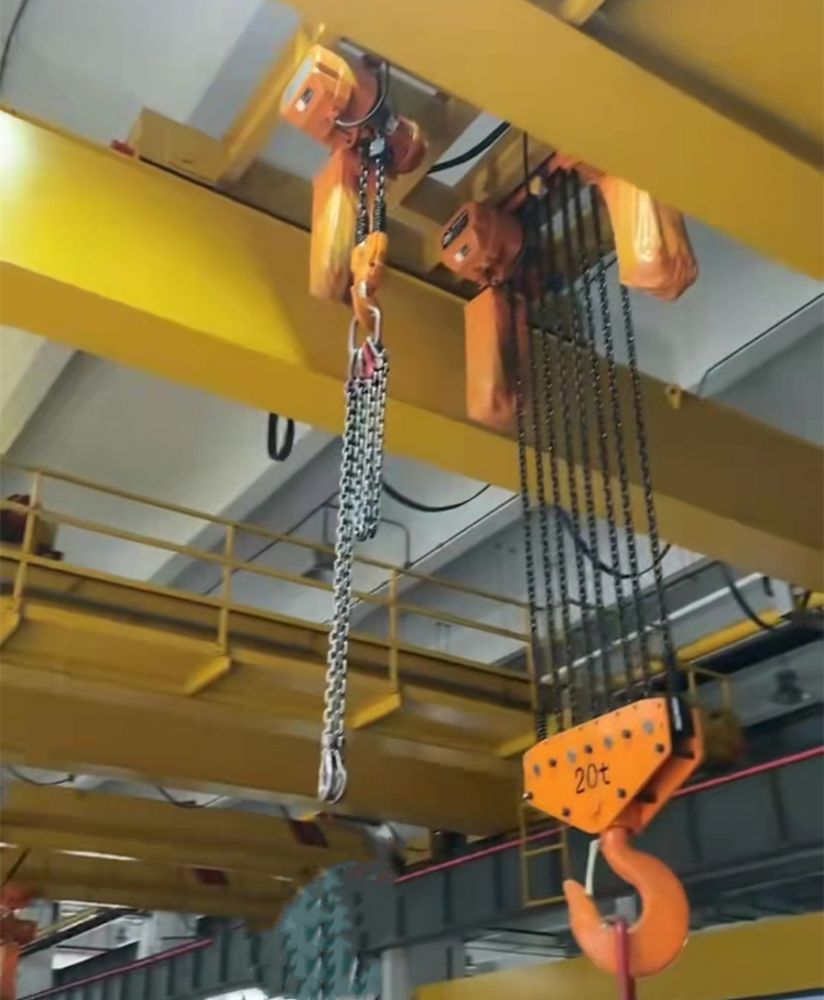 惠州起重機、吊機、天車、LH型20t環(huán)鏈葫蘆雙梁起重機